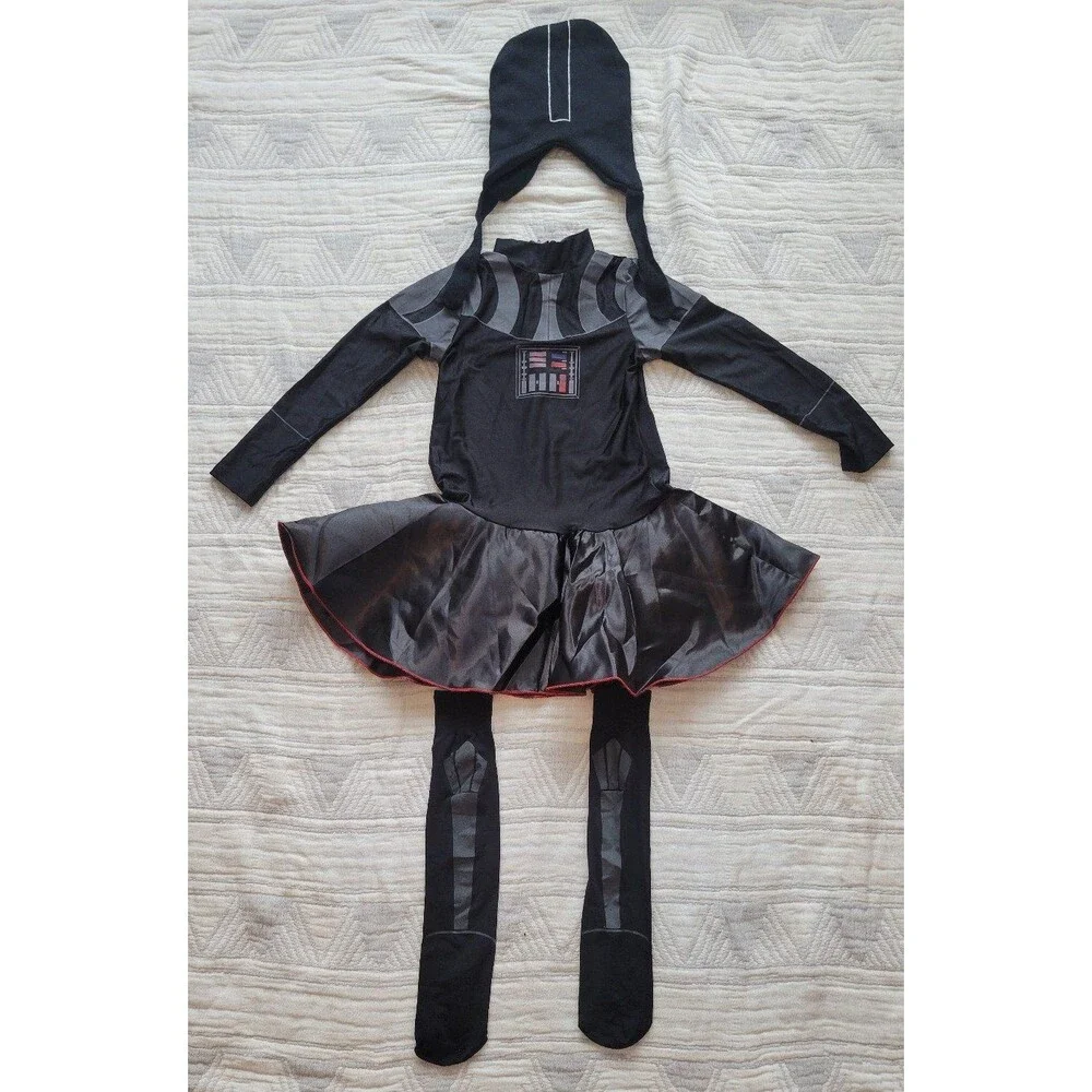 Costume‎ STARS WARS Darth Vader dress girl size medium GUC - Picture 4 of 5